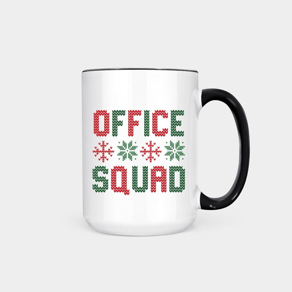 Christmas Mug for Coworker, Office Squad Christmas Coffee Mug, Christmas Gift Ideas, Office Christmas Party Cup, Officemate Winter Holiday Cup