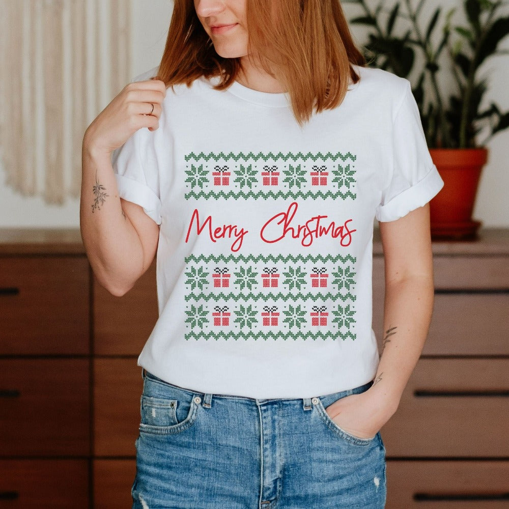 Merry Christmas Holiday Presents T-Shirt White / ADULT-EXTRA Large Merry Christmas Holiday Presents T-Shirt White / ADULT-EXTRA Large