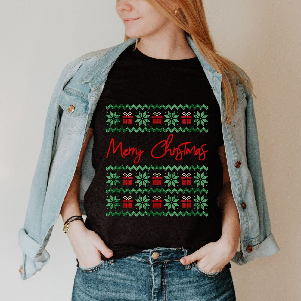 Christmas Shirts for Family, Holiday T-Shirts, Couple Christmas Shirt Ideas, Girl's Xmas Outfit, Matching Christmas Party Tees, Retro Christmas Tees