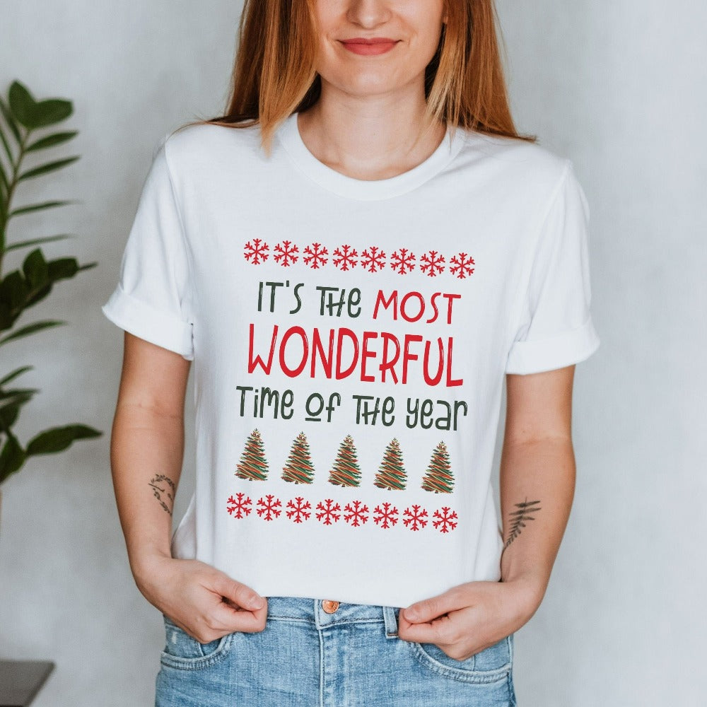 Christmas Shirts for Women, Ladies Merry Xmas Gifts, Family Holiday Matching T-Shirts, Funny Christmas Tees, Women's Party Tee