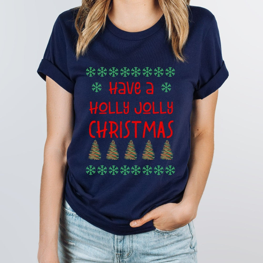 Christmas Shirts for Women, Ladies Merry Xmas Gifts, Family Holiday Matching T-Shirts, Funny Christmas Tees, Women's Party Tee