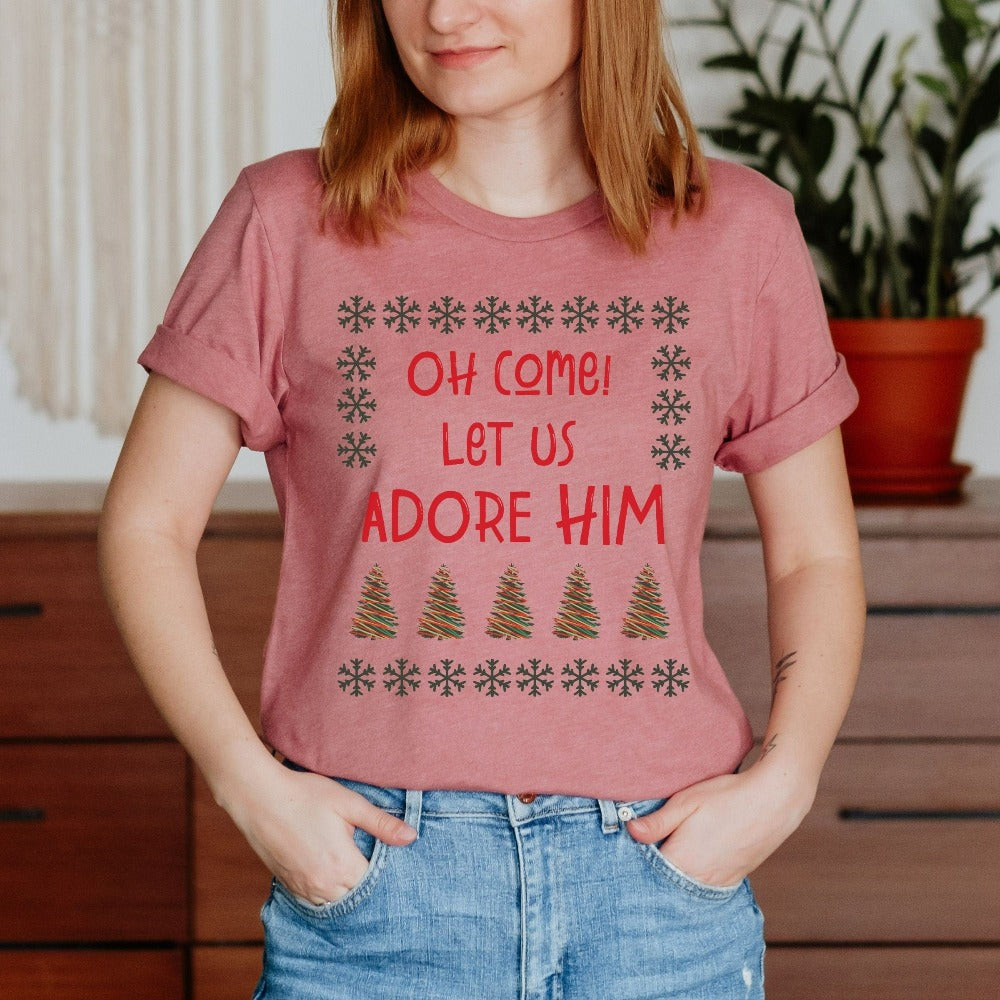 Christmas Shirts for Women, Merry Christmas T-Shirt, Funny Winter Vacation, Family Matching Holiday Tops, Xmas Gifts for Ladies