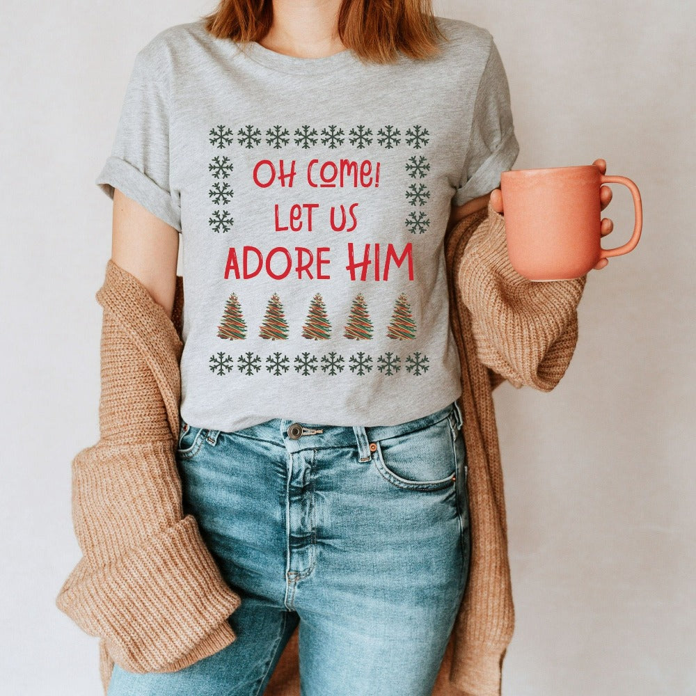 Christmas Shirts for Women, Merry Christmas T-Shirt, Funny Winter Vacation, Family Matching Holiday Tops, Xmas Gifts for Ladies
