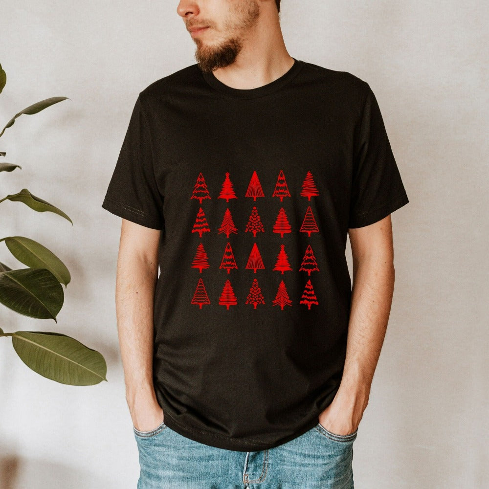 Christmas Shirts, Xmas Holiday Gifts for Friend Mom Daughter Sister, Santa Ho Ho Gifts, Christmas Tree Family Matching Tee