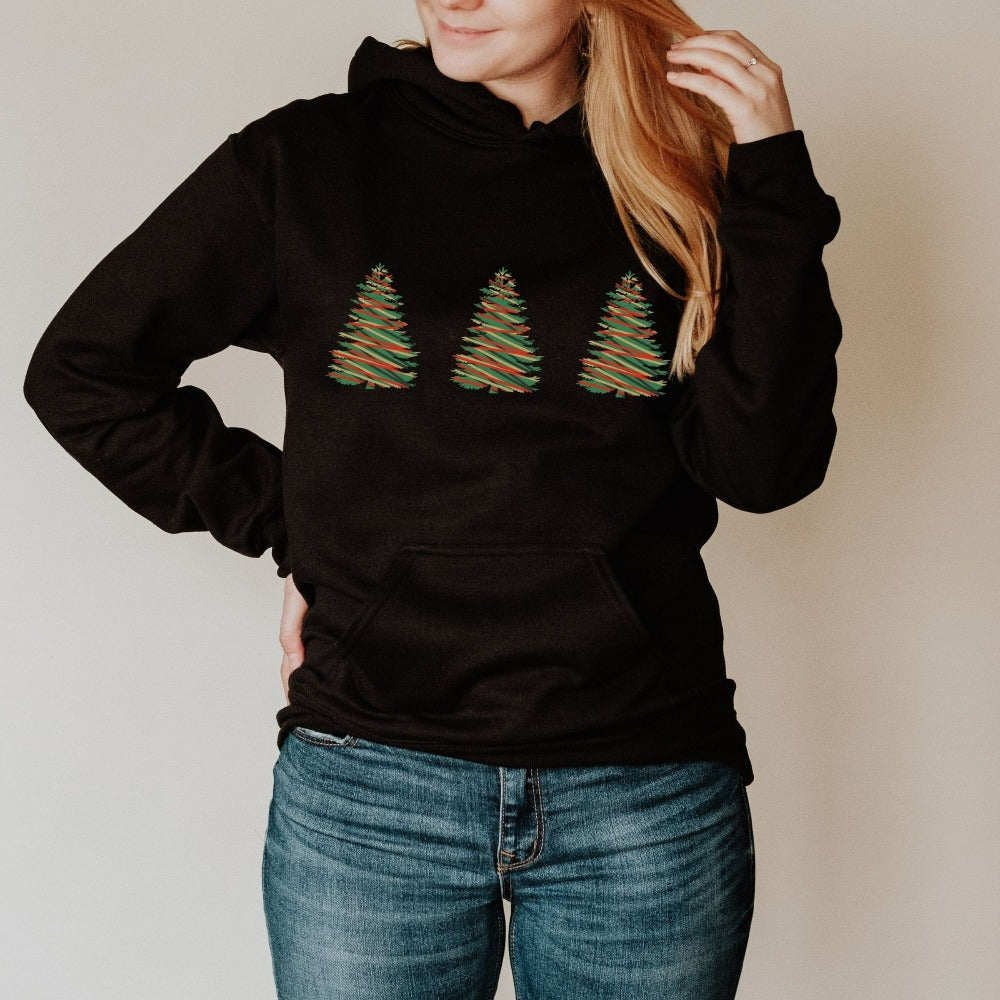 Christmas Sweatshirt, Merry Christmas Gift, Womens Winter Sweater, Xmas Holiday Present for Ladies, Family Matching Group Top, Xmas Outfit