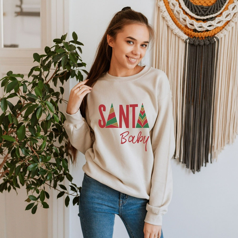 Christmas Sweatshirt, Merry Christmas Gifts, Women's Xmas Pajama Top, Family Matching Sweater, Ladies Womens Christmas Sweatshirt 
