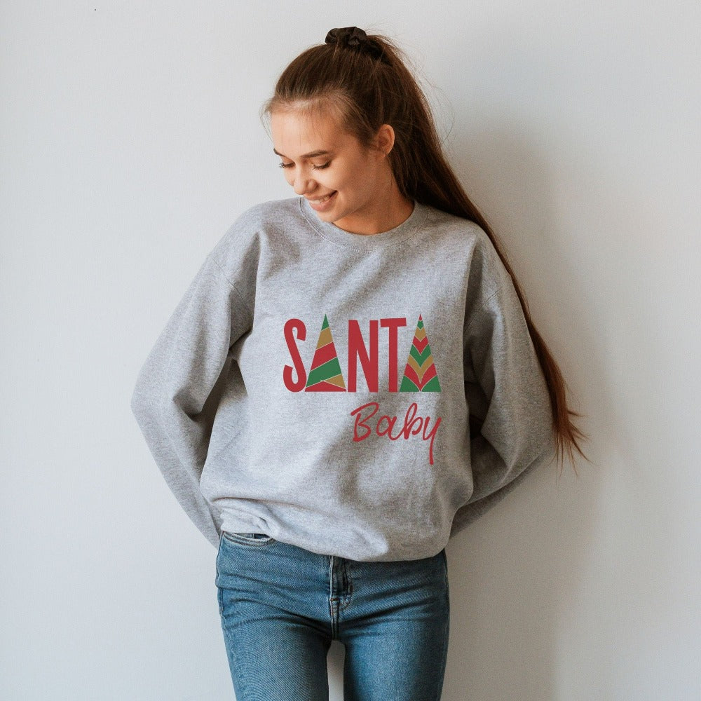 Christmas Sweatshirt, Merry Christmas Gifts, Women's Xmas Pajama Top, Family Matching Sweater, Ladies Womens Christmas Sweatshirt