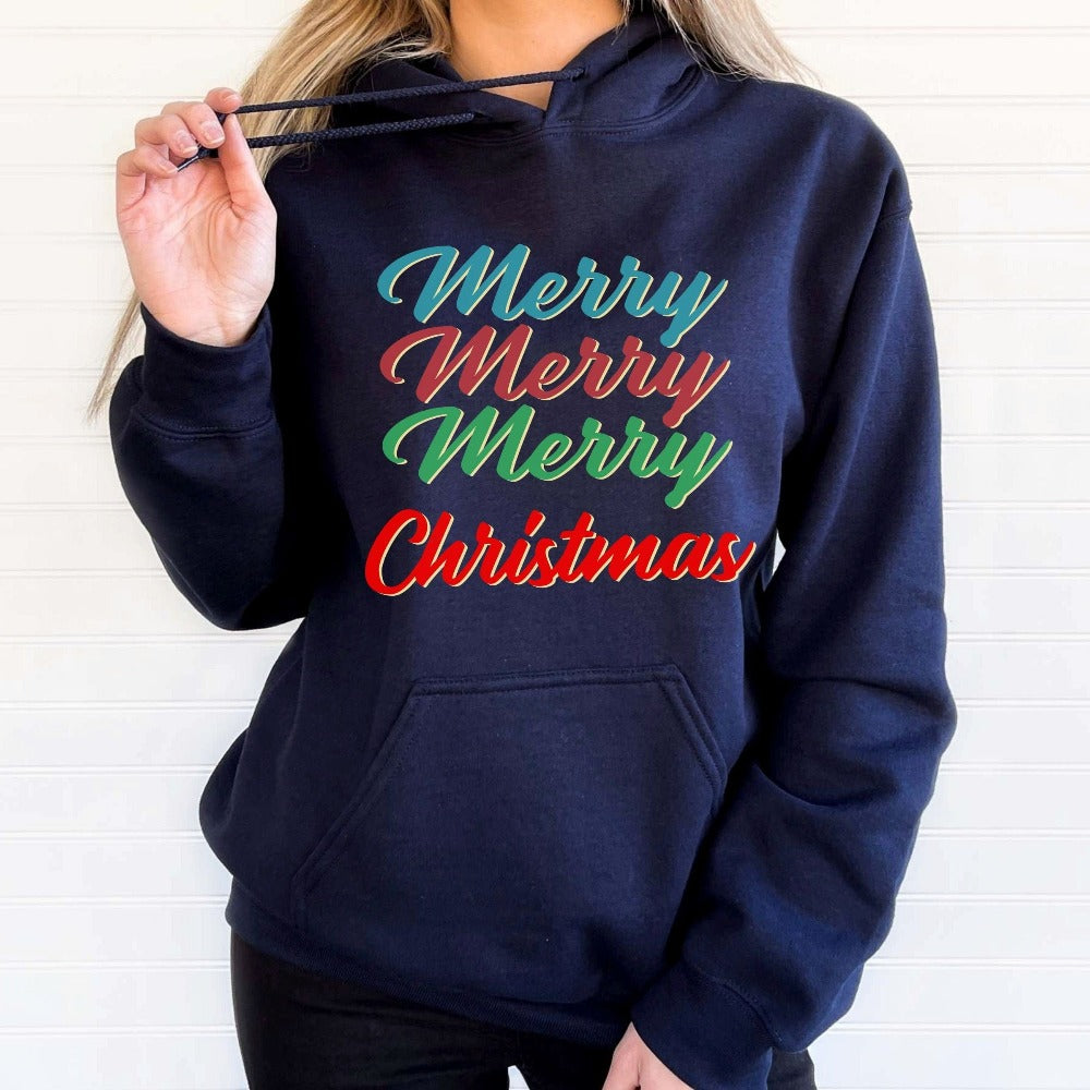 Christmas Sweatshirt, Retro Holiday Sweater, Matching Family Group Sweatshirt, Christmas Photo Shirt for Her, Funny Xmas Gifts, Festive Top