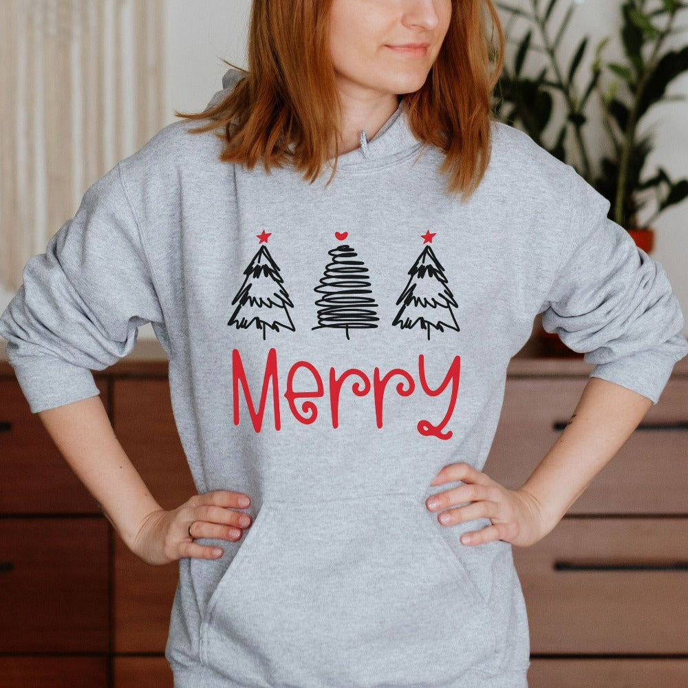 Christmas Sweatshirt, Womens Holiday Gift Idea, Crewneck Sweater, Merry Xmas Present, Matching Family Christmas Vacation Shirt, Christmas Reunion Top