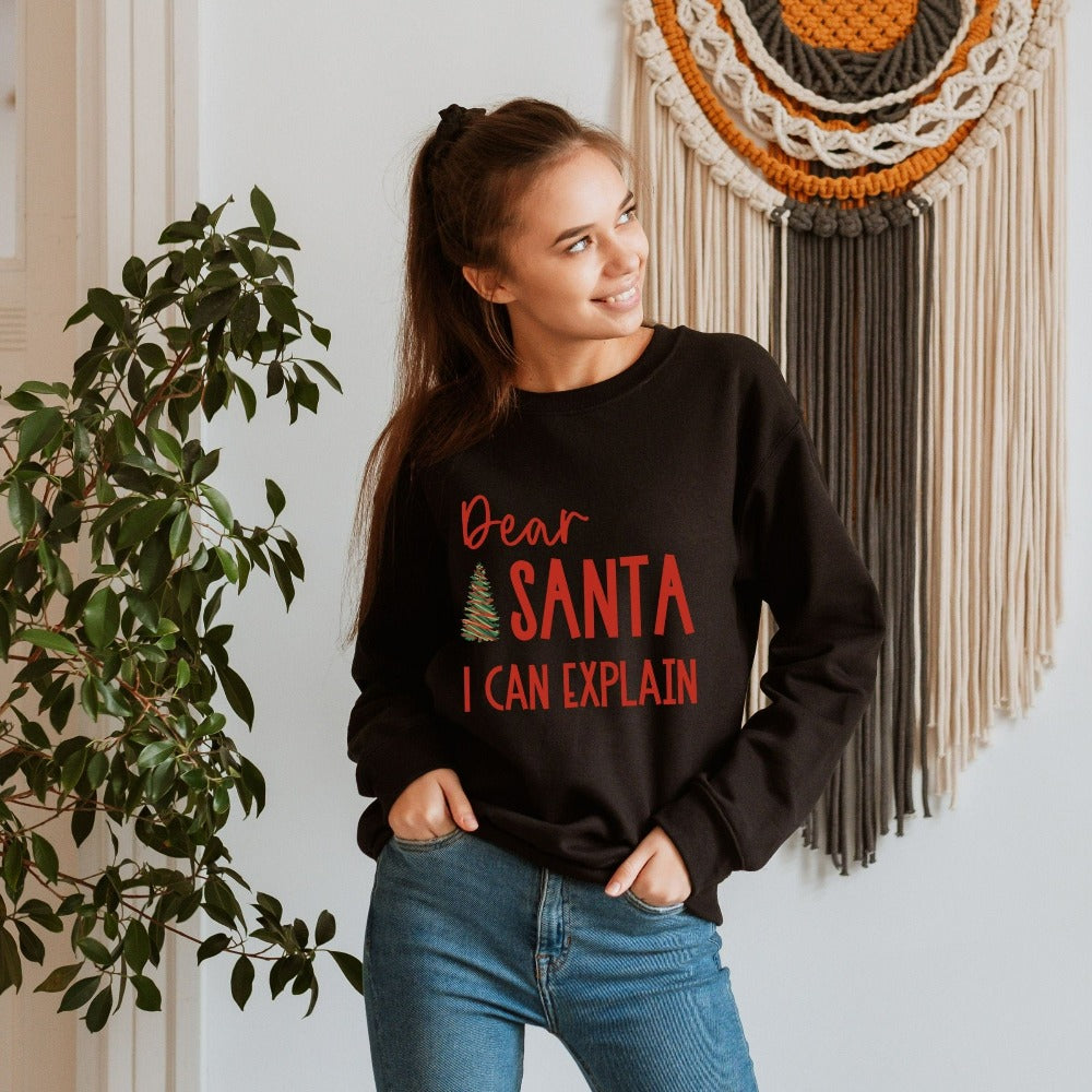 Dear santa i hot sale can explain sweater