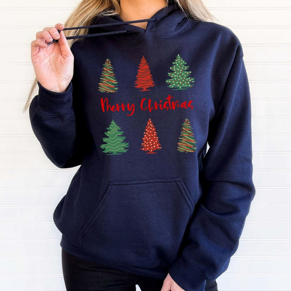 Merry Christmas Tree Collage Hoodie – Jonomea - Main Image
