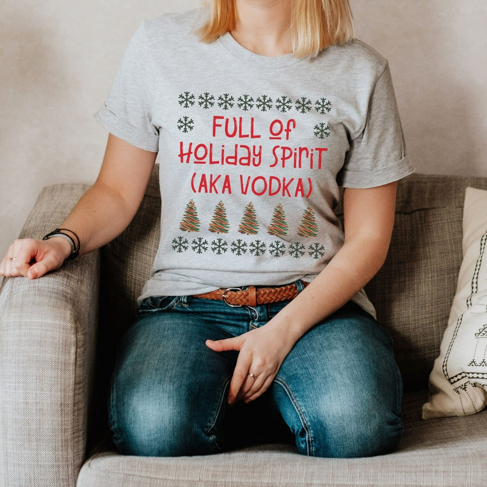 Christmas T-shirt, Family Christmas Party Shirts, Merry Christmas Holiday Tees, Cute Xmas Vacation Tshirt for Women, Funny Xmas Gift