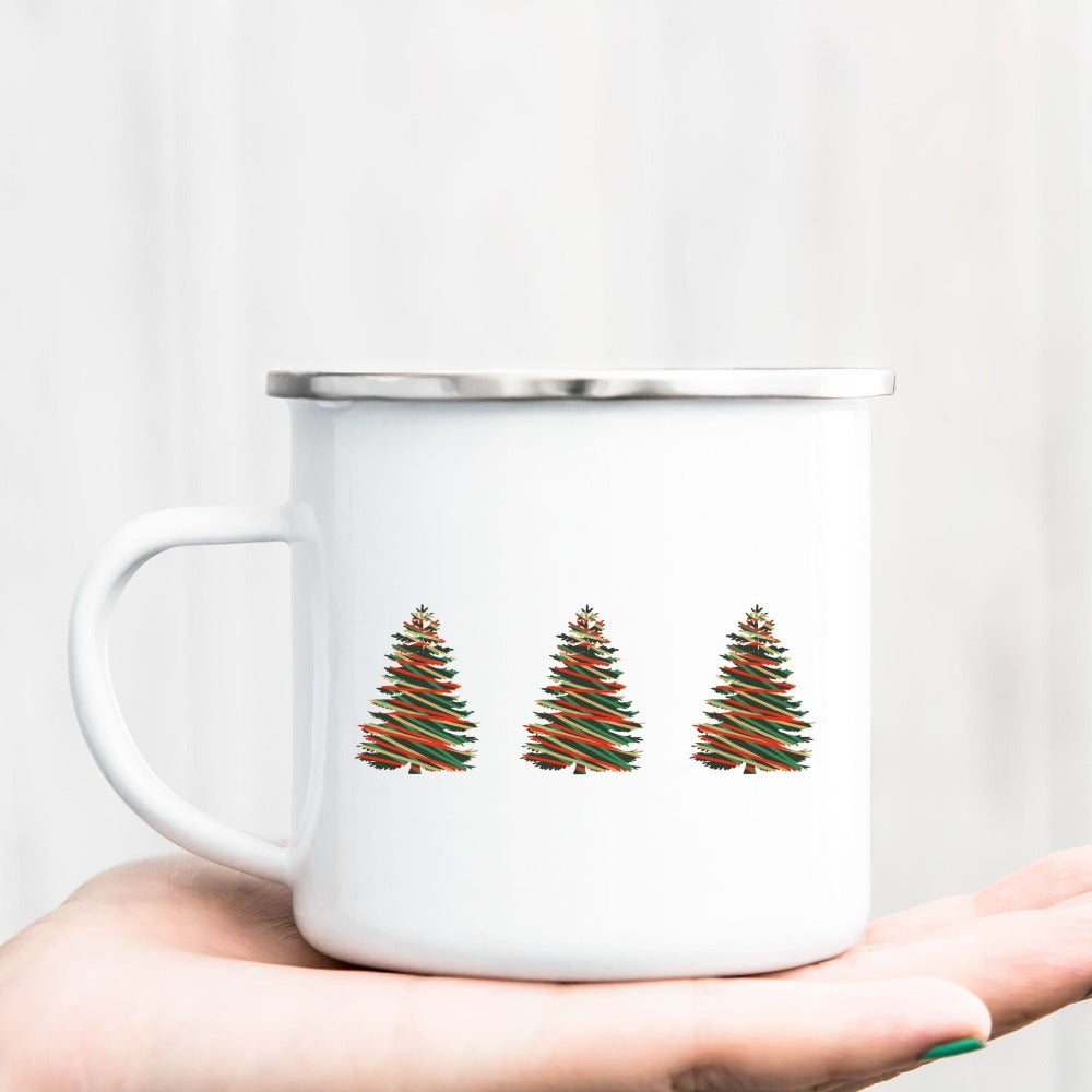 Christmas Tree Coffee Mug, Merry Christmas Holiday Gift Idea, Cute Winter Holiday Season Present, Gift for Her, Family Group Cousin, Christmas Cup