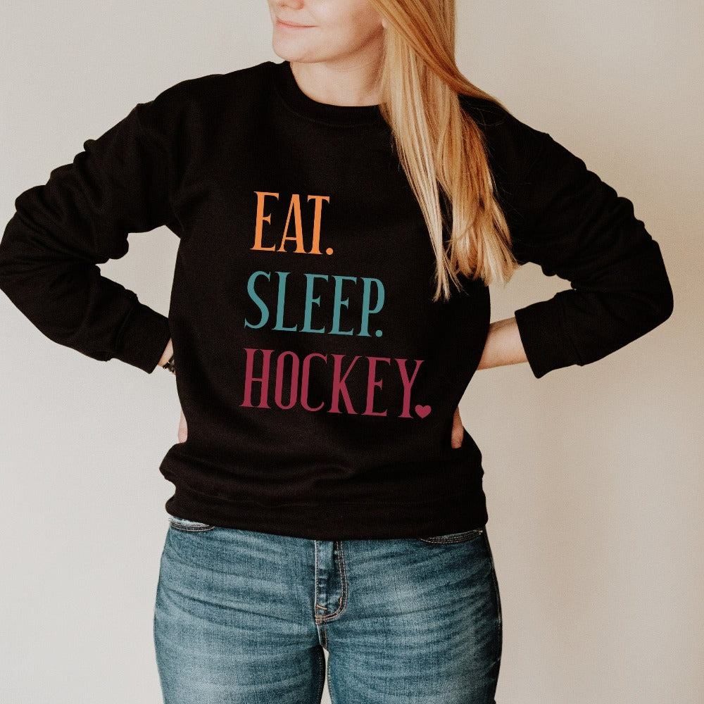 Eat Sleep Hockey Minimalist Sweatshirt – Jonomea