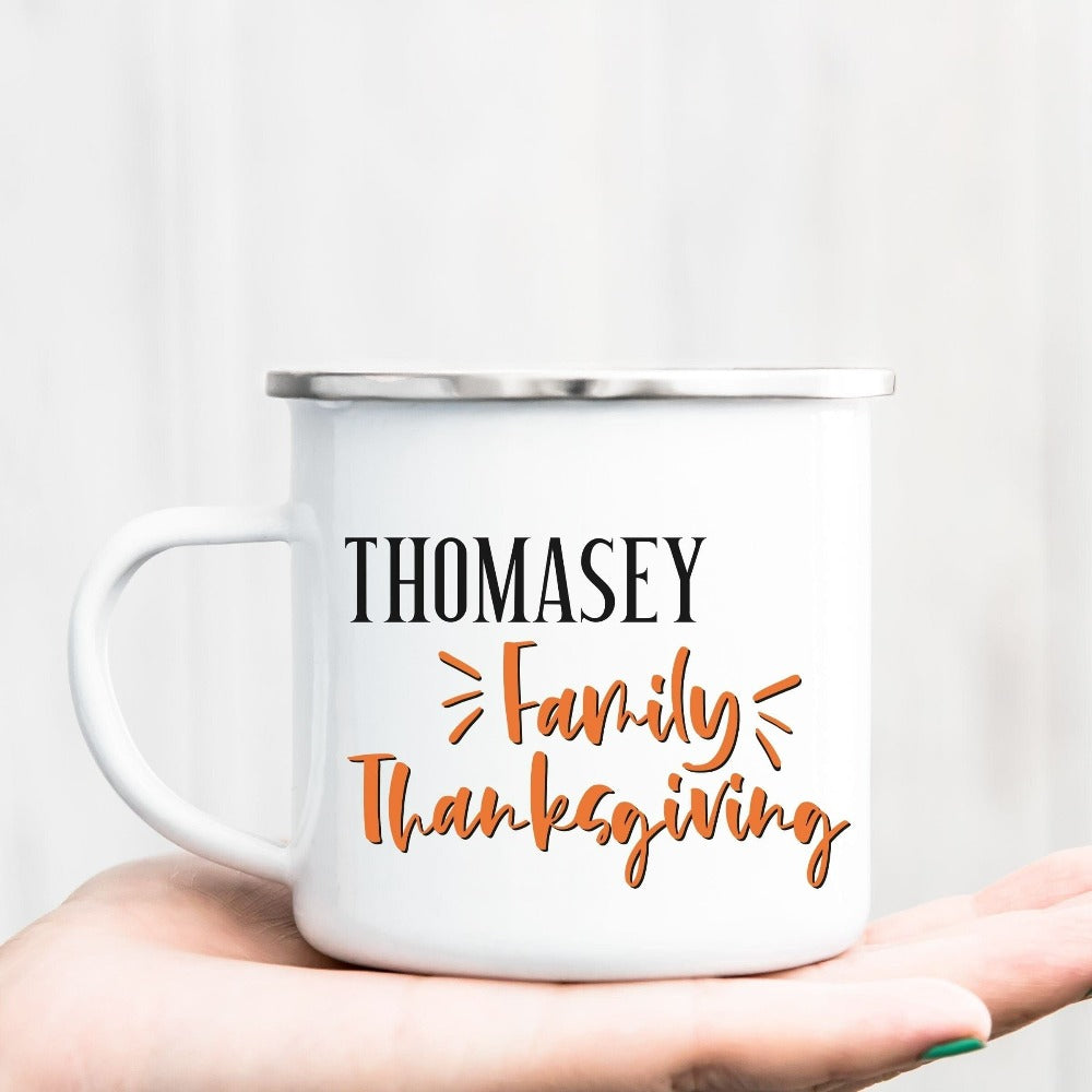Get the turkey vibes with a custom family thanksgiving group mug. Perfect souvenir gift idea for holidays, family reunions, family trips presents for cousins, relatives, grandparents, mom dad sibling, aunt uncle. Custom winter season memorable gift.