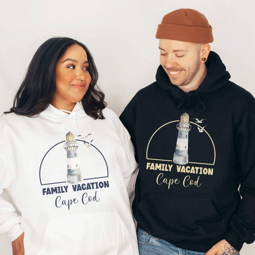 Matching family cruise vacation sweatshirt is the perfect custom way to get into vacay mode. Customized with name or destination and personalized to stand out, this is a sure hit with the whole travel crew especially with the cute lighthouse design. Get your squad ready for trip, lake or beach life adventure!