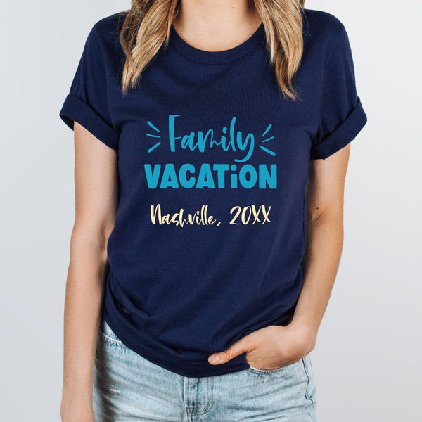 Family Vacation Customized T Shirt