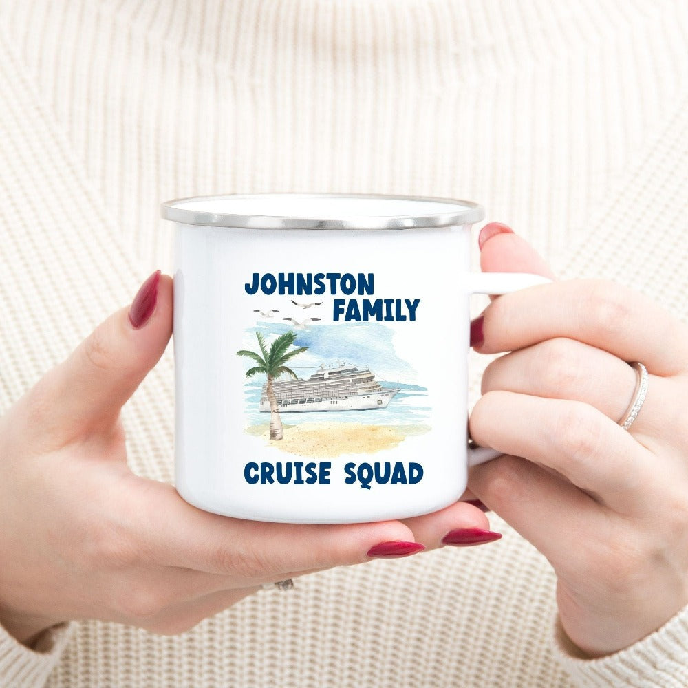 Matching family cruise vacation souvenir is the perfect custom way to get into vacay mode. Customized with name and personalized to stand out, this is a sure hit with the whole travel crew. Get your squad ready for trip, cruise or beach life adventure!