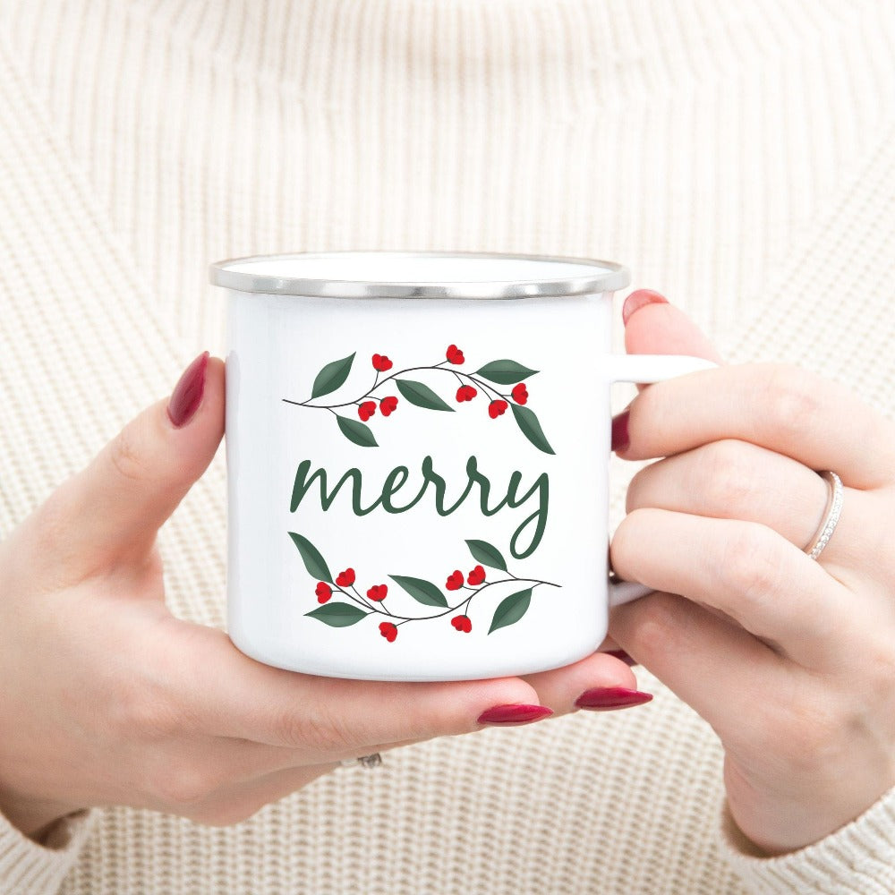 Cute Christmas Mug, Family Christmas Movie Watching Mug, Souvenir Gift Cup for Xmas Family Reunion, We Wish You A Merry Christmas Mug