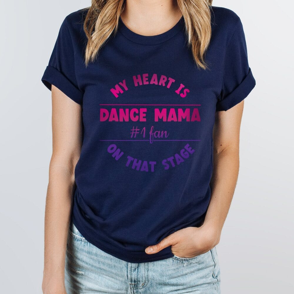 This is a perfect Mother's Day gift t-shirt that symbolizes every empowered mother and how they really love dancing. They can wear them to their next dance lessons, dance training, Zumba sessions and they can even wear them every day. Dance Mom Crew Shirt