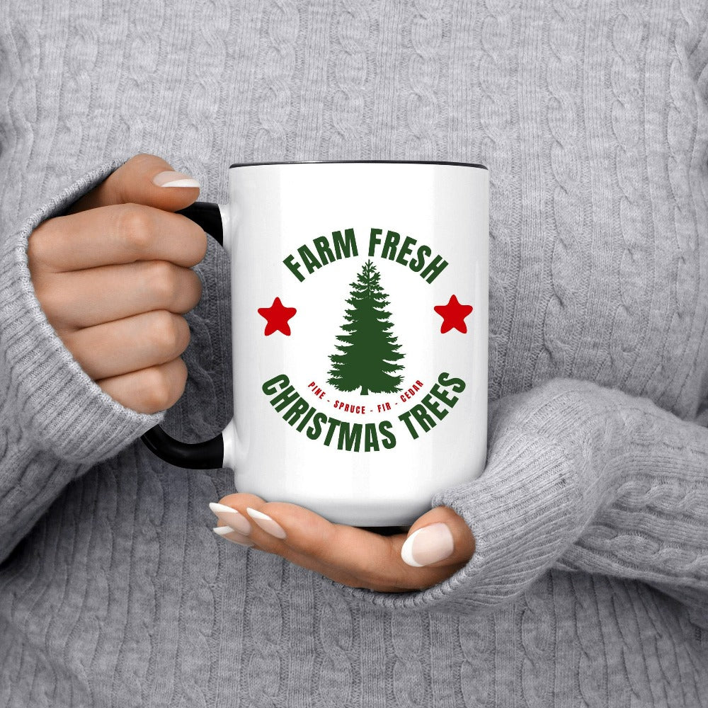 Farmhouse Christmas Mug, Hot Chocolate Mugs, Holiday Season Christmas Coffee Mug, Grandma Christmas Mug, Cousin Sleepover Movie Marathon Beverage Mug Cup