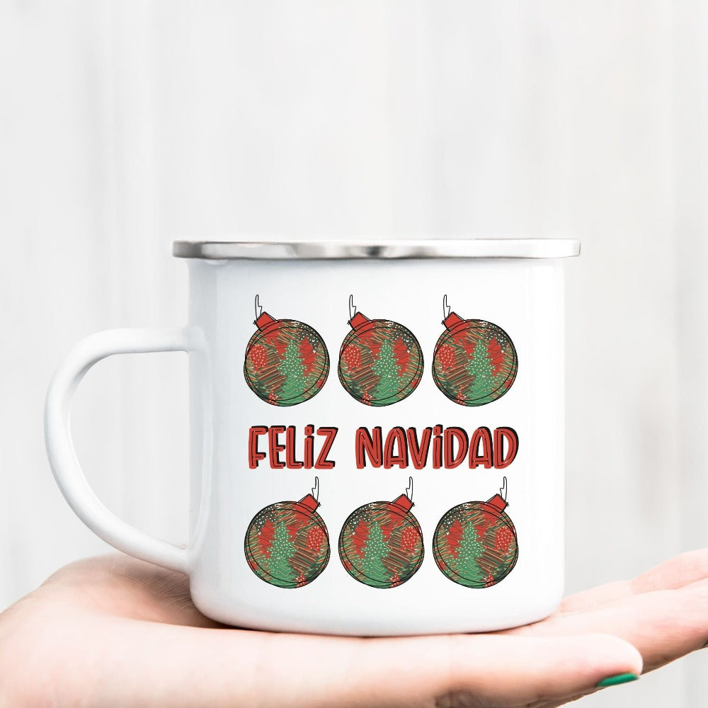 Feliz Navidad Coffee Mug, Merry Christmas Gifts, Spanish Gifts for Mexican Friend, Xmas Stocking Stuffer for Co-Worker, Secret Santa, Christmas Mug