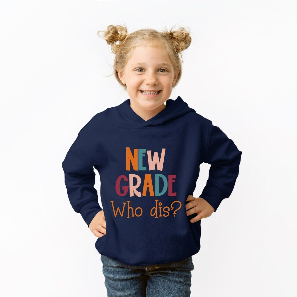 Grab this funny new grade, back to school sweatshirt gift idea for your crew. For first day of school, school field trips, 100 days of school, graduation or a new grade. Perfect name shirt outfit for everyday use in or out of classroom.