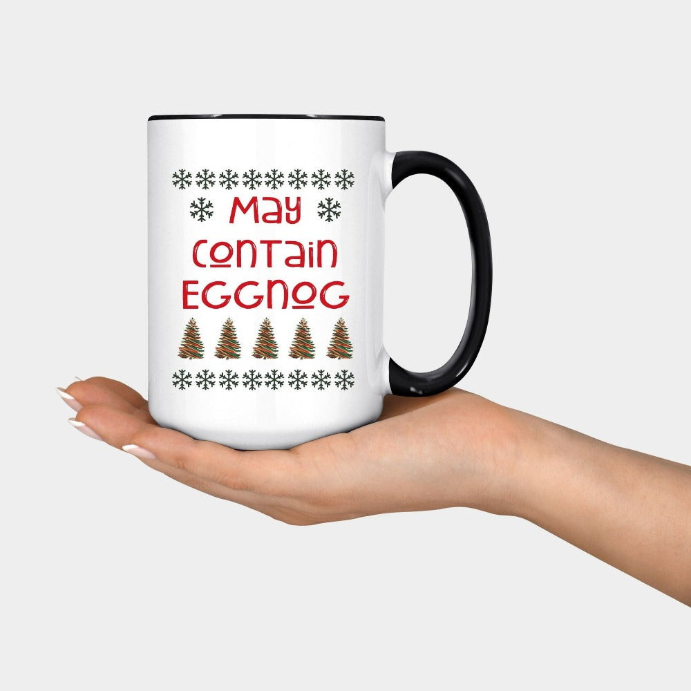 Funny Christmas Mug, Eggnog Christmas Vacation Camping Mug, House Christmas Mug, Ceramic Beverage Cup, Holiday Season Gifts, Christmas Drinking Cup