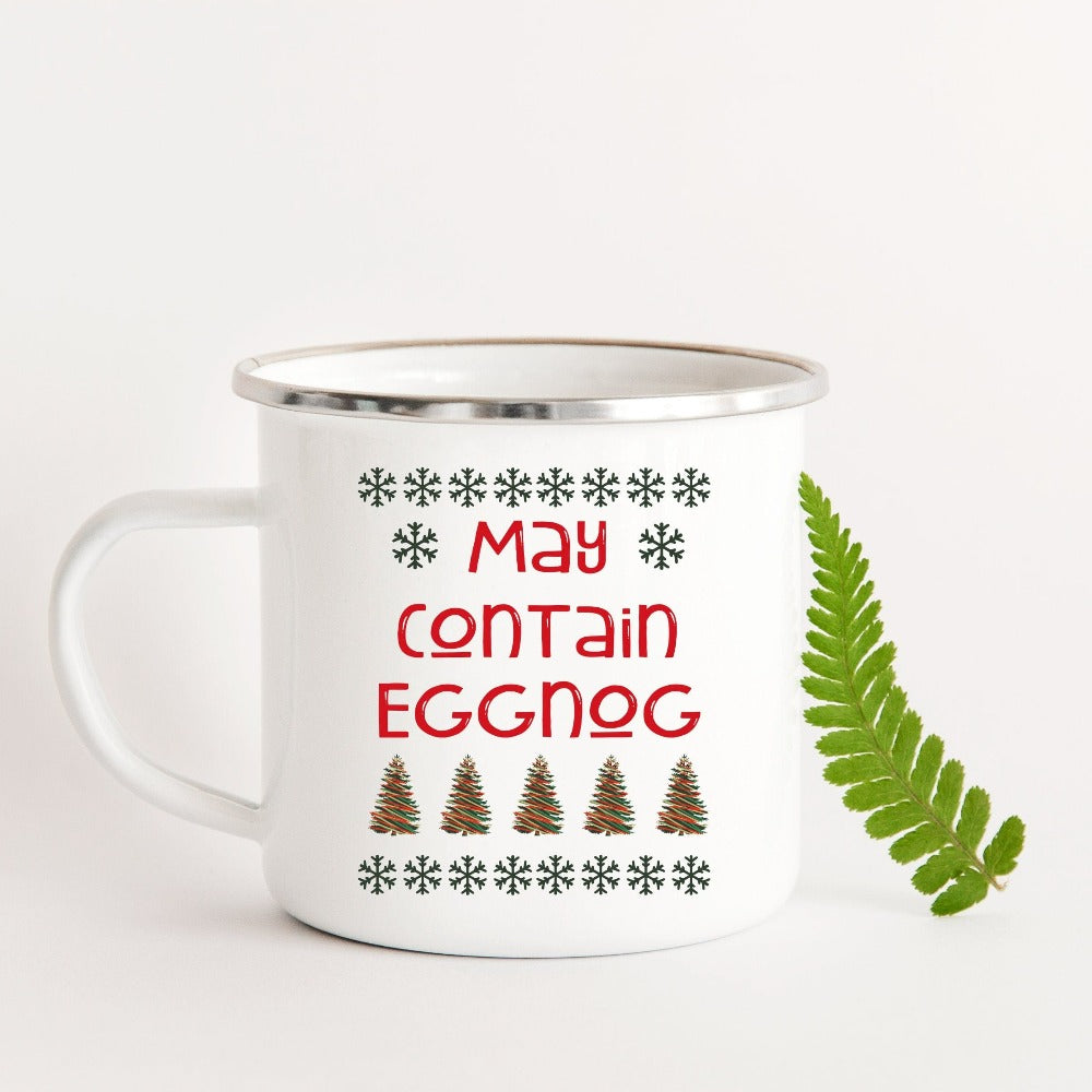 Funny Christmas Mug, Eggnog Christmas Vacation Camping Mug, House Christmas Mug, Ceramic Beverage Cup, Holiday Season Gifts, Christmas Drinking Cup