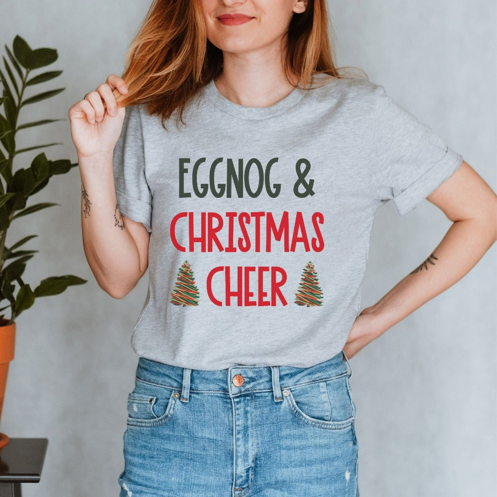 Funny Christmas Shirts for Women, Christmas Cheer T-shirt, Xmas Couple Tees, Christmas Apparel, Grandma Xmas Present, Holiday TShirt Mom Daughter Sister