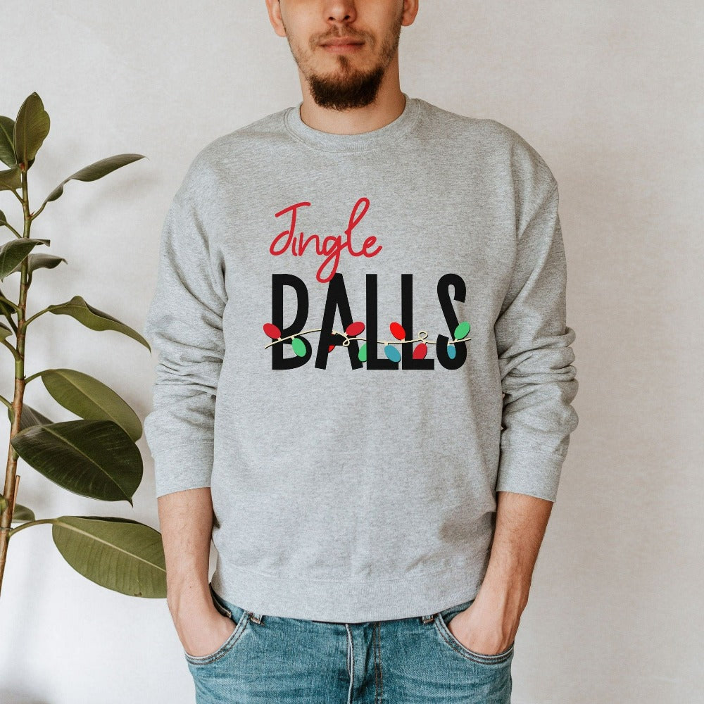 Funny Christmas Sweatshirt, Christmas Holiday Sweater, Family Christmas Outfit, Matching Xmas Party, Couple Naught Nice Gifts