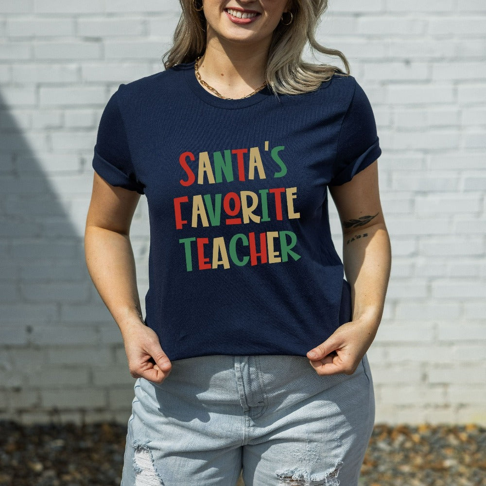 Teacher Christmas Shirt, Funny Christmas Teacher Tees, Matching Middle School Teacher Shirt for Christmas, Teacher Christmas Party TShirt, Holiday Gift Ideas