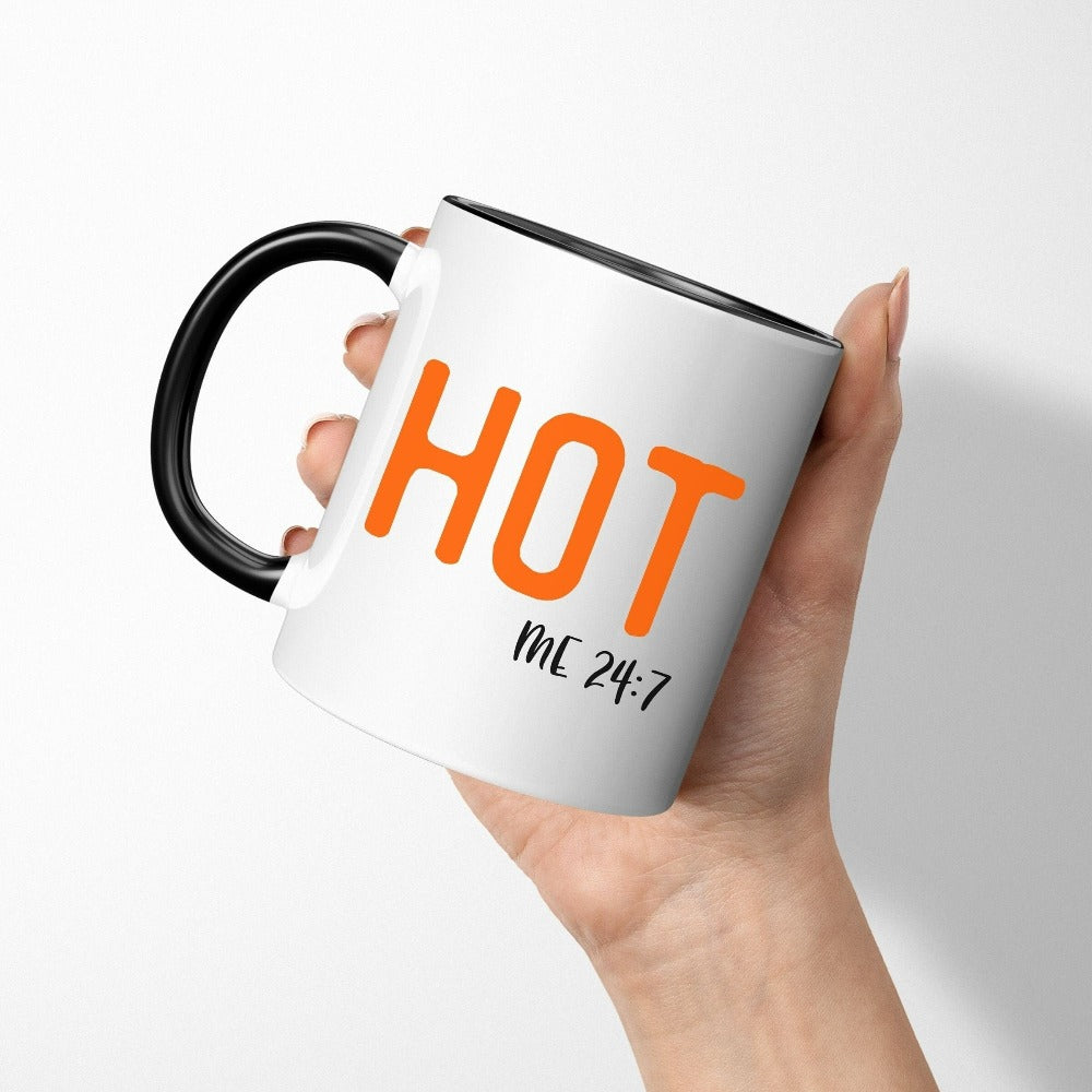 Grab this funny vibrant minimalist coffee mug with all the self-confidence you need. Brightens up your home, office space and perfect birthday gift idea for mom sister friend or teenage daughter. Also great as a family camping souvenir in summer.