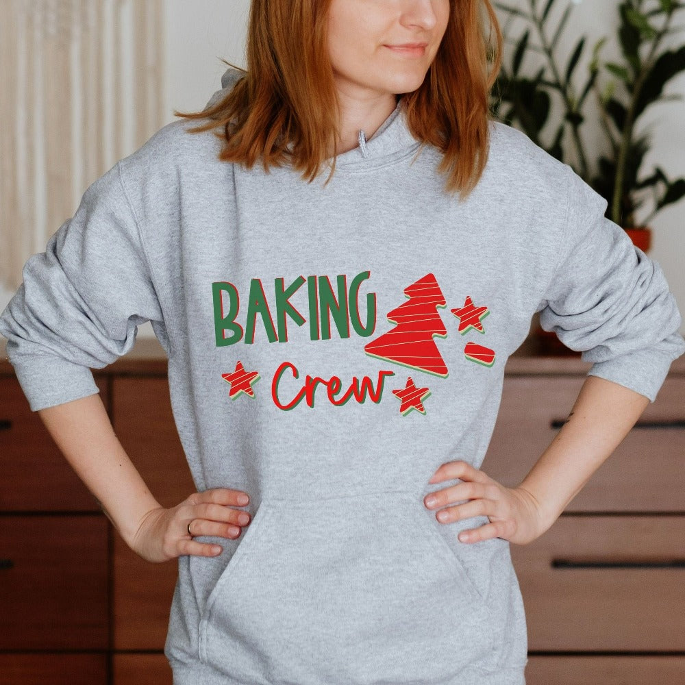 Funny Matching Christmas Shirt for Bakers, Family Christmas Eve Sweatshirts, Ugly Sweater Christmas Party Tops, Gift for Mom 