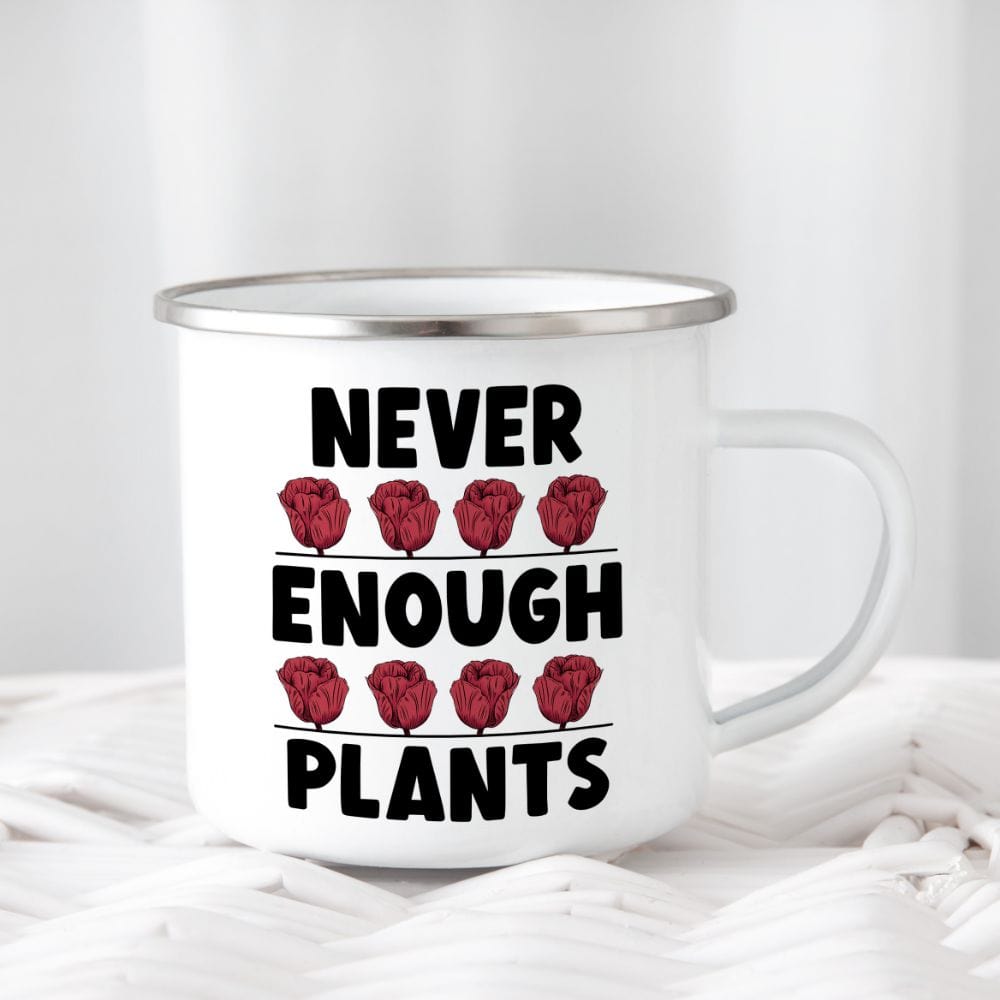 This uplifting plant lady gardening mug makes a great gift idea for plant lover. An inspirational gift for every women who loves houseplant or gardening like your mom, sister, wife and grandma. A perfect plant lover coffee mugs for outdoors and hiking.