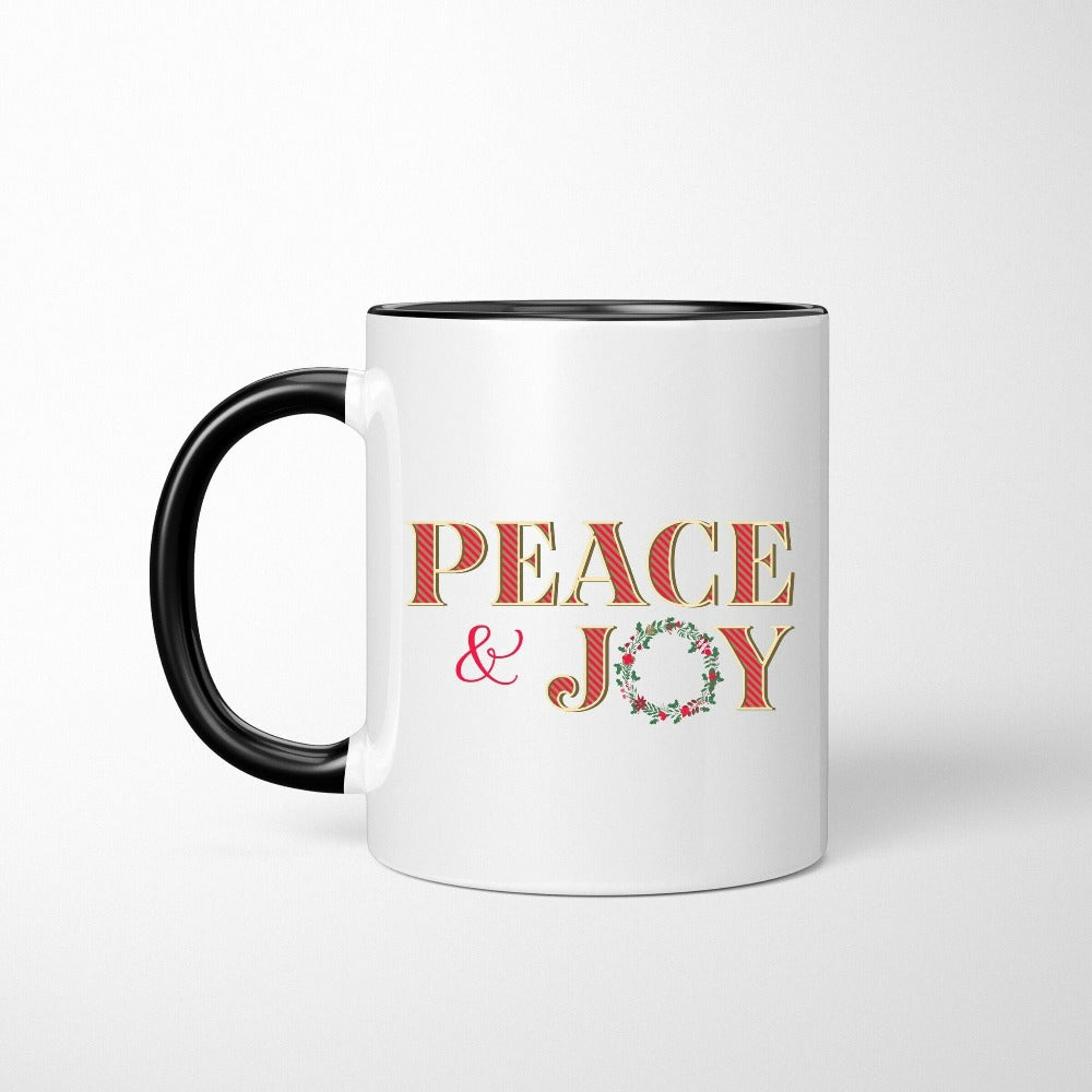 Gift for Christmas Holiday, Cute Christmas Coffee Mug, Girl Cousin Sleepover Pajama Party Beverage Mug, Teacher Christmas Cup Ideas