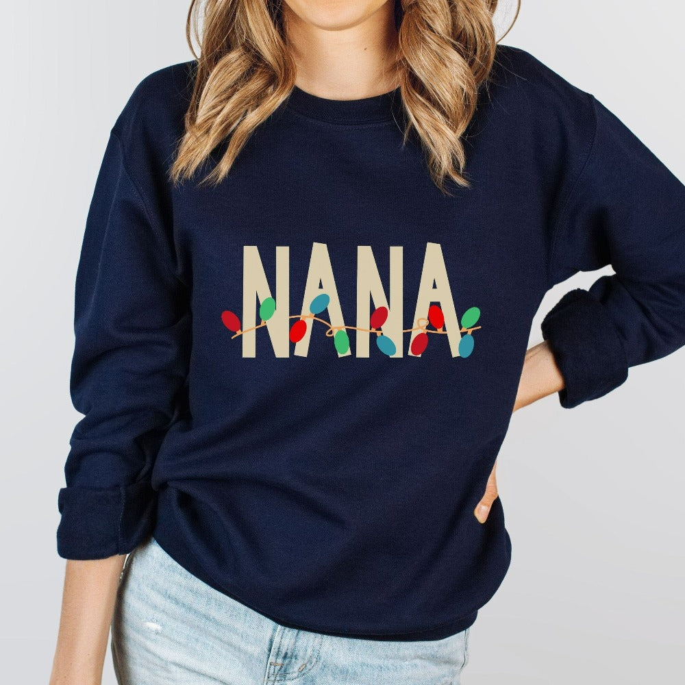 Grandma Christmas Sweatshirt, Winter Holiday Sweater, Nana Christmas Gifts, Grammy Holiday Sweaters for Women, Oma Merry Christmas