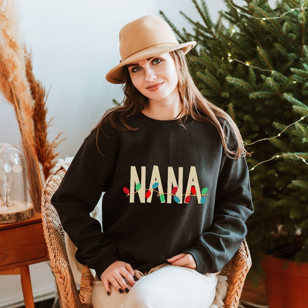 Grandma Christmas Sweatshirt, Winter Holiday Sweater, Nana Christmas Gifts, Grammy Holiday Sweaters for Women, Oma Merry Christmas