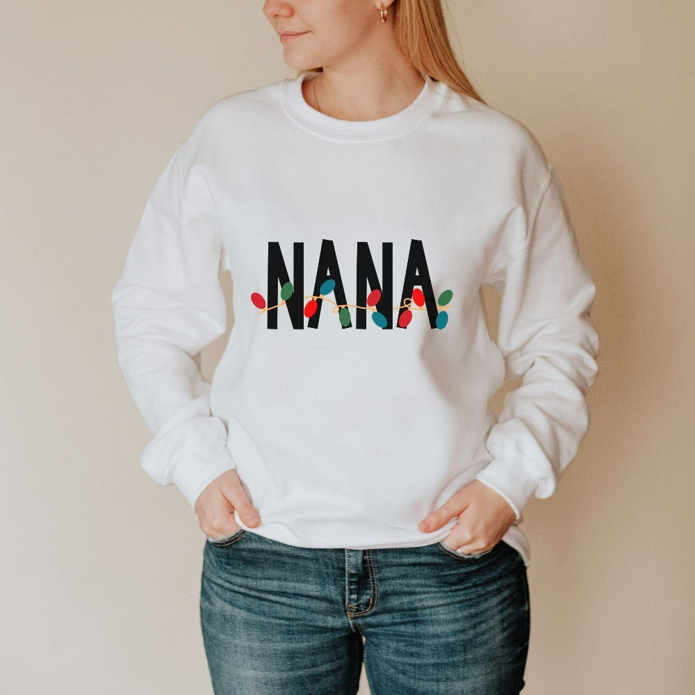Grandma Christmas Sweatshirt, Winter Holiday Sweater, Nana Christmas Gifts, Grammy Holiday Sweaters for Women, Oma Merry Christmas