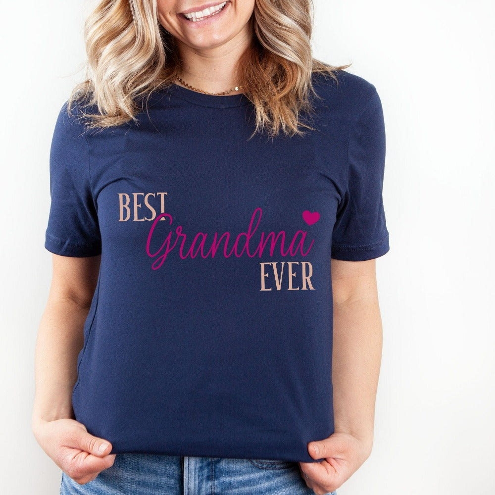 Best grandma ever shirt is a great gift idea for grandma' on her birthday, Mother's Day, Christmas holiday, Thanksgiving and more! Whichever way you refer to your favorite granny - Memaw, nanny, Nonna, Abuela, Glamma, Lola, Gram, G-Madre, Oma, Yaya, Ouma, Mimi or Gigi - let her know how much you appreciate her with this thoughtful gift. For the soon to be Grandmothers, this is a cute baby announcement or pregnancy reveal souvenir for the mom, promoted to future grand mom.