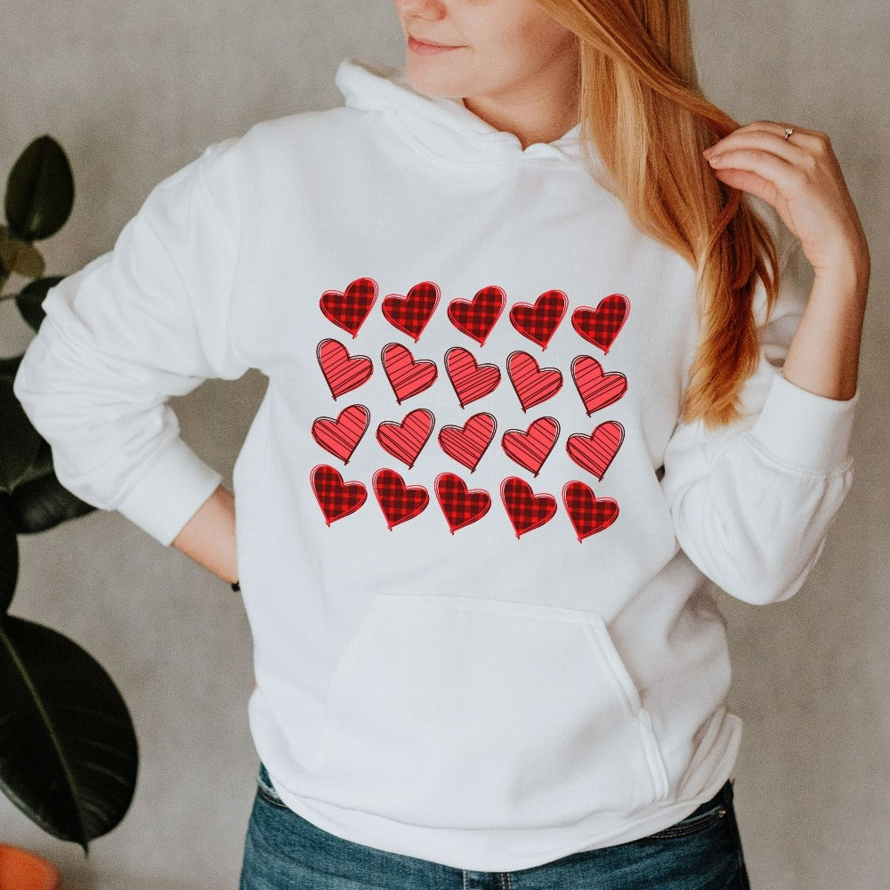 Happy Valentine's Day Sweatshirt, Valentine Hoodie, Unisex Crewneck Sweatshirt, Family Valentines Day Gift Ideas, VDay Shirt 