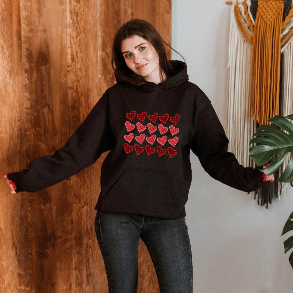 Happy Valentine's Day Sweatshirt, Valentine Hoodie, Unisex Crewneck Sweatshirt, Family Valentines Day Gift Ideas, VDay Shirt 