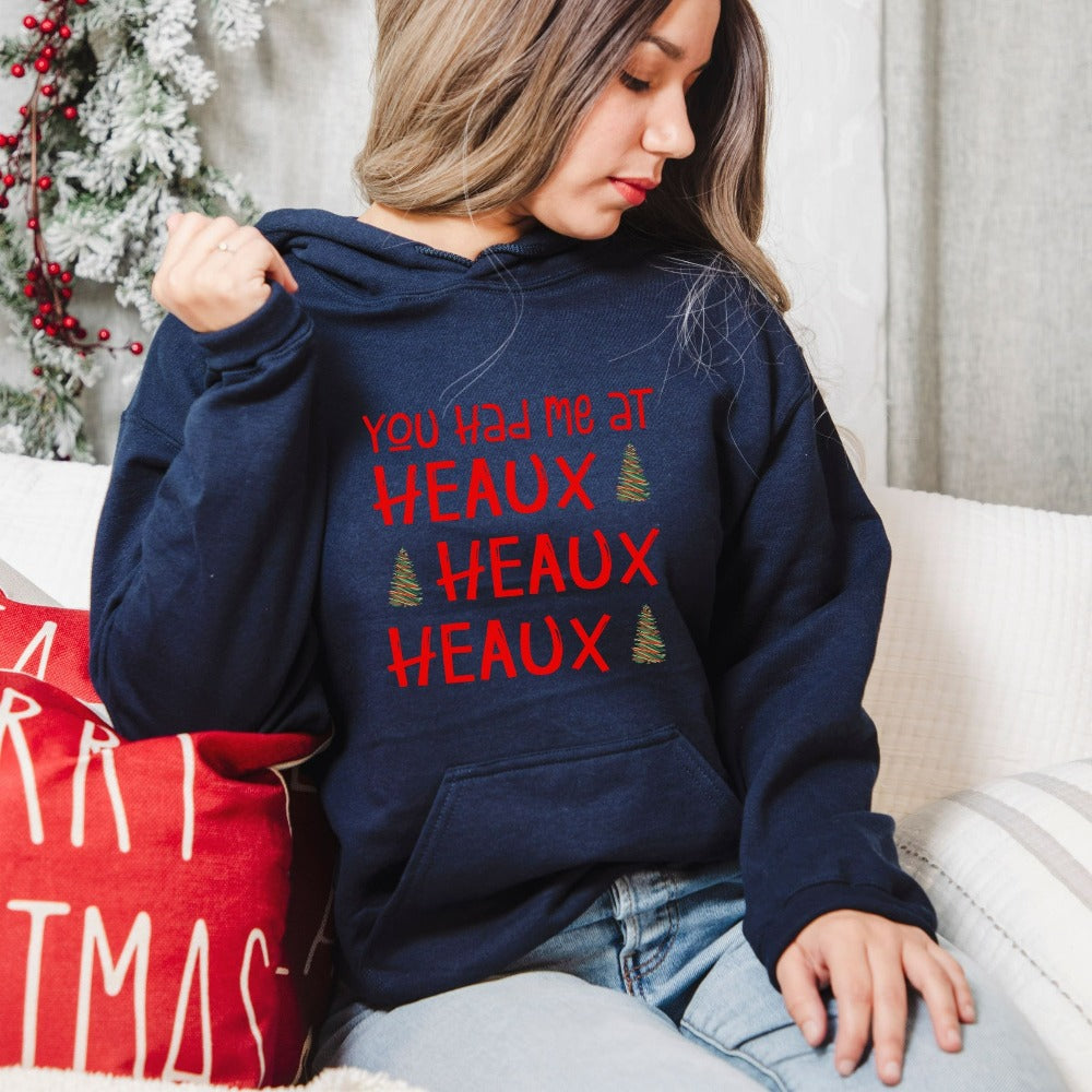 Heaux Heaux Heaux Christmas Sweatshirt, Cajun Louisiana Sweater for Women, Christmas Party Top, Funny Ugly Sweater Gifts, Xmas Shirts Her