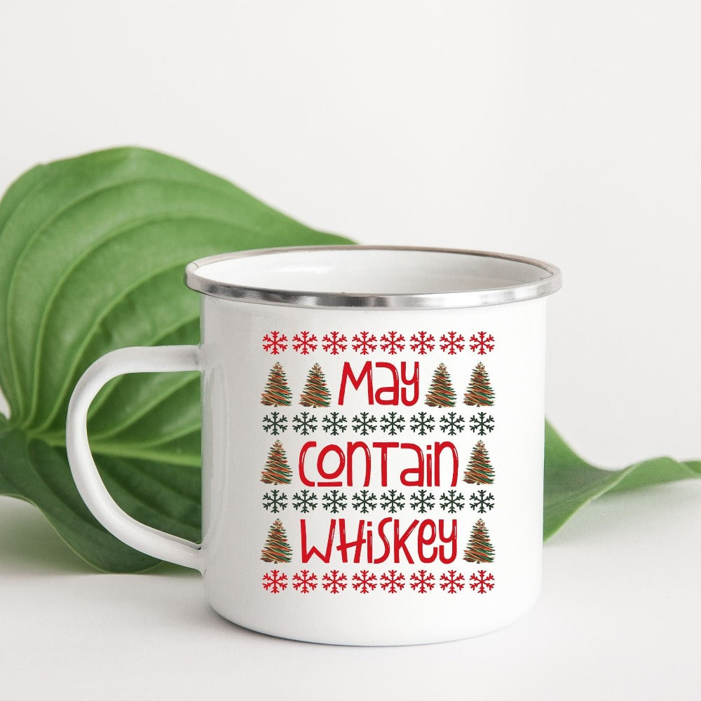 Holiday Gifts, Funny Christmas Mug for Mom, Christmas Party Drinking Cup, Whiskey Lover Holiday Mug, Cute Christmas Gift, Winter Mug 