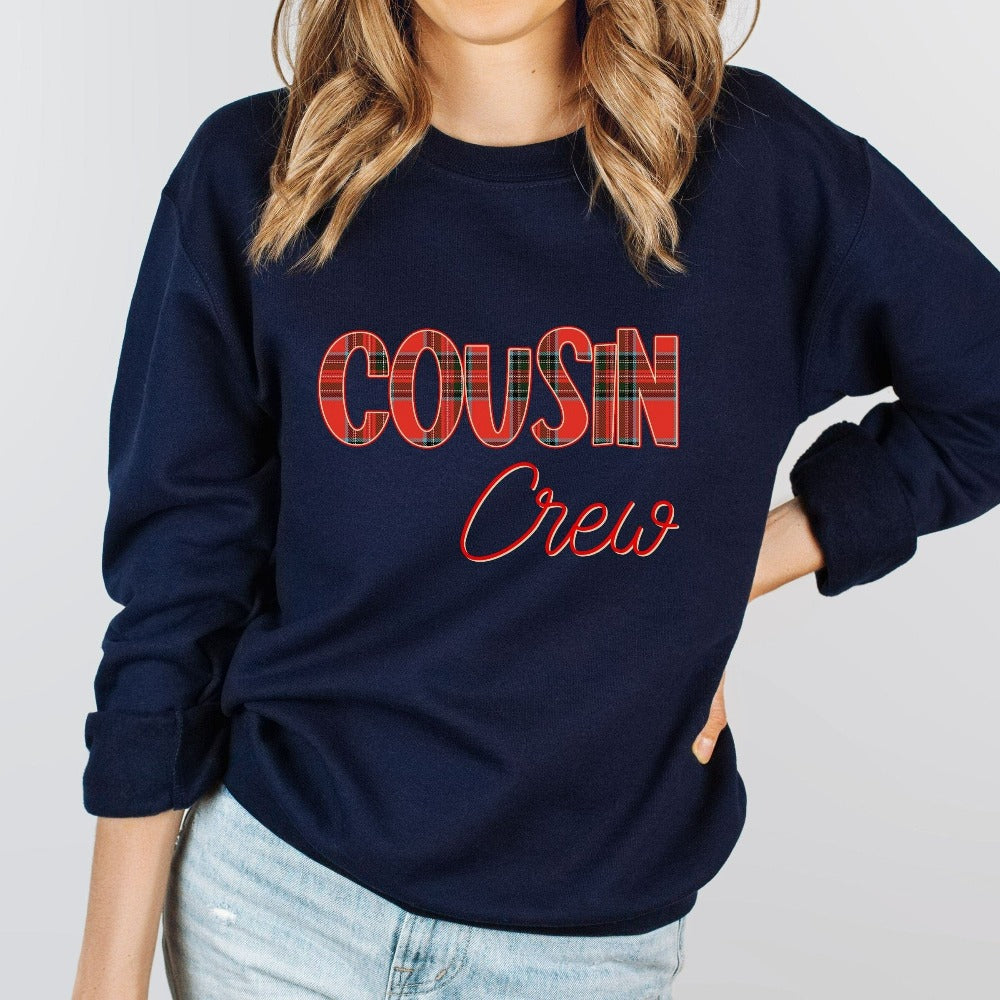 Holiday Sweatshirt, Cousin Christmas Sweater, Cousin Crew Christmas Party Top, Christmas Jumper, Cousin Xmas Shirts, Christmas Gifts for Her