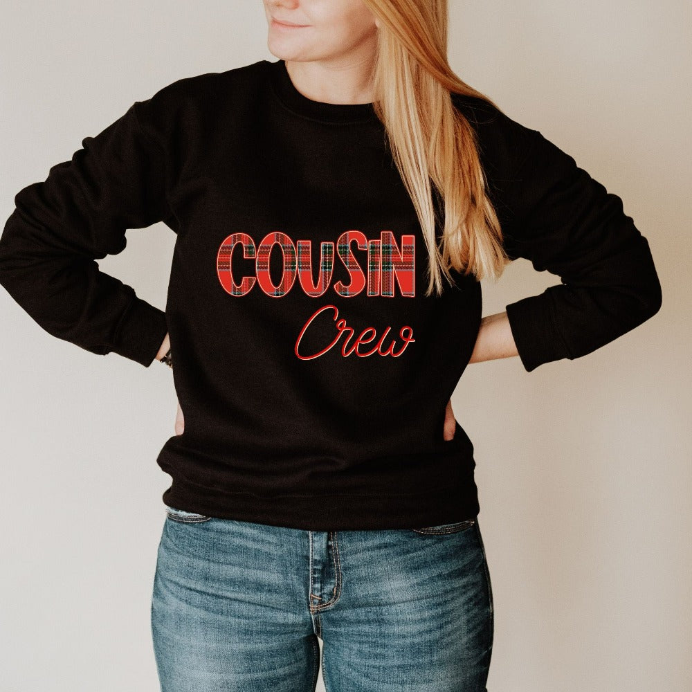 Holiday Sweatshirt, Cousin Christmas Sweater, Cousin Crew Christmas Party Top, Christmas Jumper, Cousin Xmas Shirts, Christmas Gifts for Her