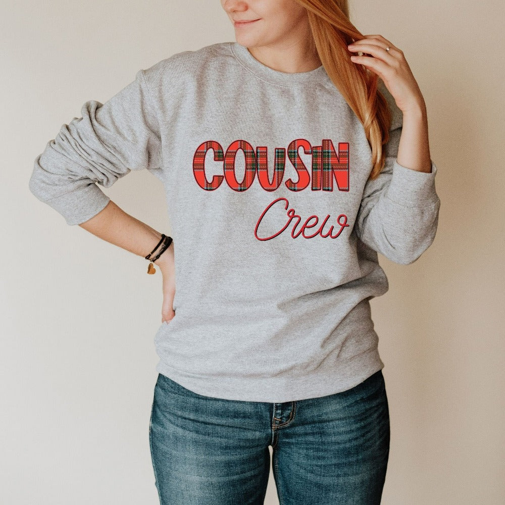 Holiday Sweatshirt, Cousin Christmas Sweater, Cousin Crew Christmas Party Top, Christmas Jumper, Cousin Xmas Shirts, Christmas Gifts for Her