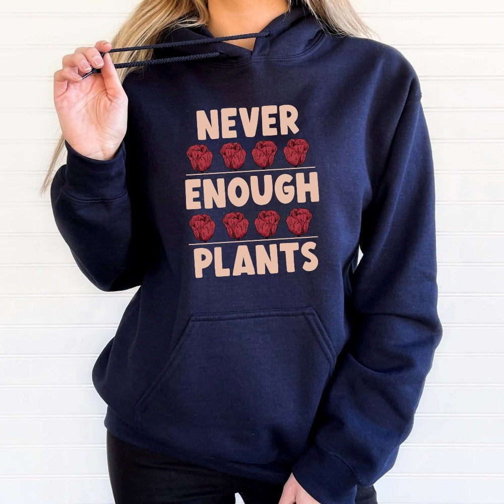 This empowered plant lady gardening hoodie makes a great gift idea for plant lover and collector on Birthday, Xmas and Mother's day. An inspirational gift for those who loves houseplant and gardening like your mother, wife, sister, aunt and grandma or nana. 