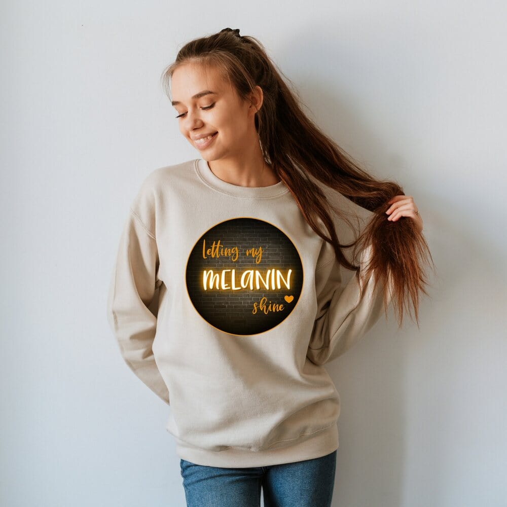 This Black Expression T-shirt portrays women empowerment, empowering young women, and self-worth. Grab this black woman sweatshirt, strong black women's shirt, gift shirt, black power shirt, and black girl gift for your loved ones.