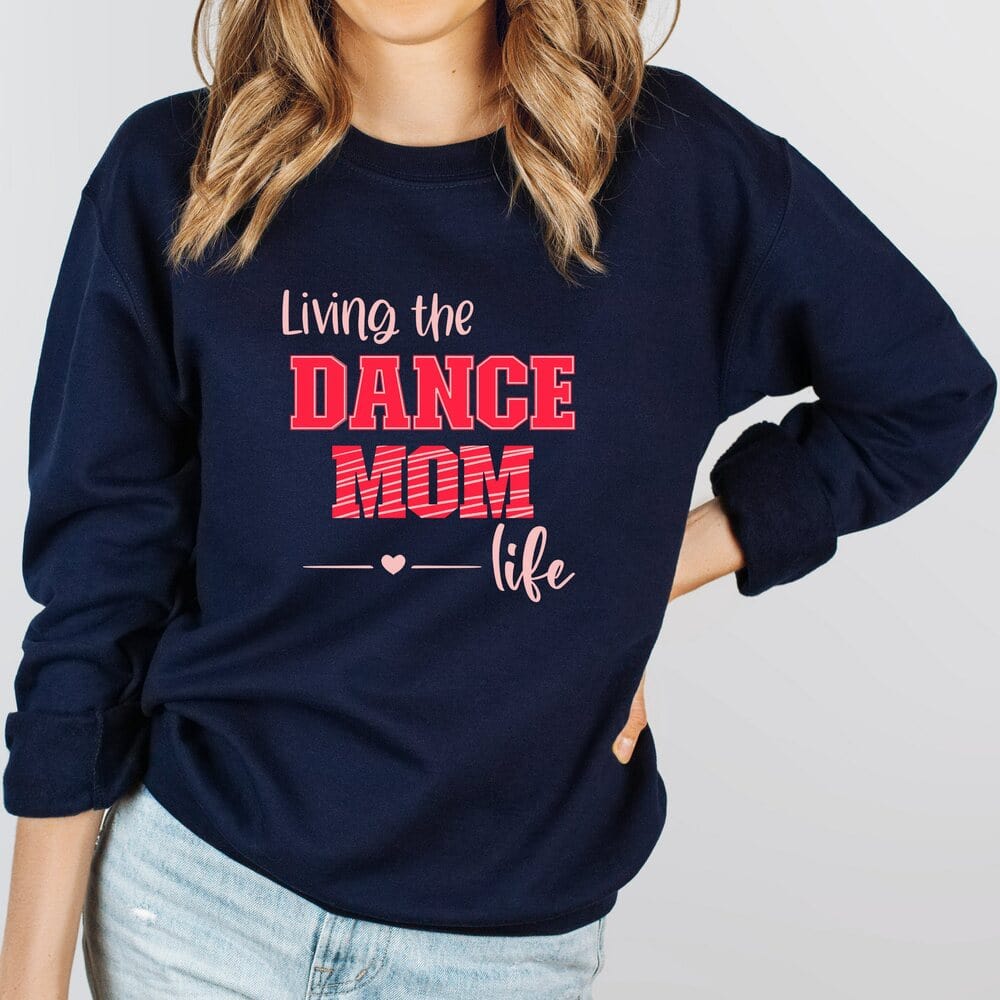 The style of our dance recital mom outfit has striking print colors and is perfectly combined to give it a more girlish, modish, chic look. Every dance mama will love wearing it all day long because of its pleasant, warm, and cozy fabric. Gift for Dance Sports Mom